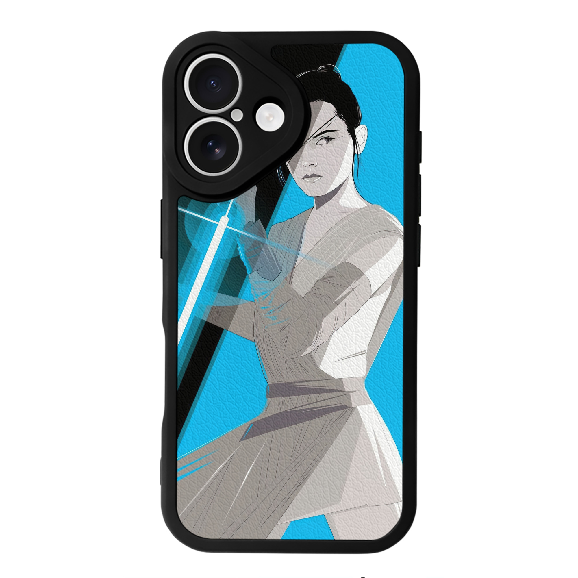 （画像用） スター・ウォーズ Star Wars 【iPhone 16シリーズ対応】シリコンスマホケース（レザー調） 材質：シリコン